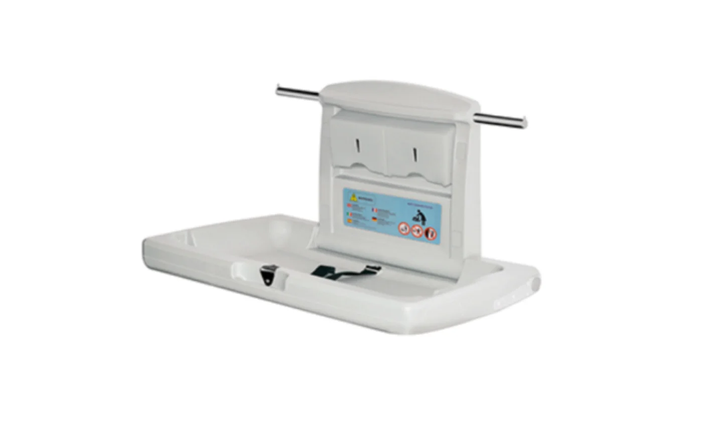 Front view of baby changing station AS-BCS-03-P