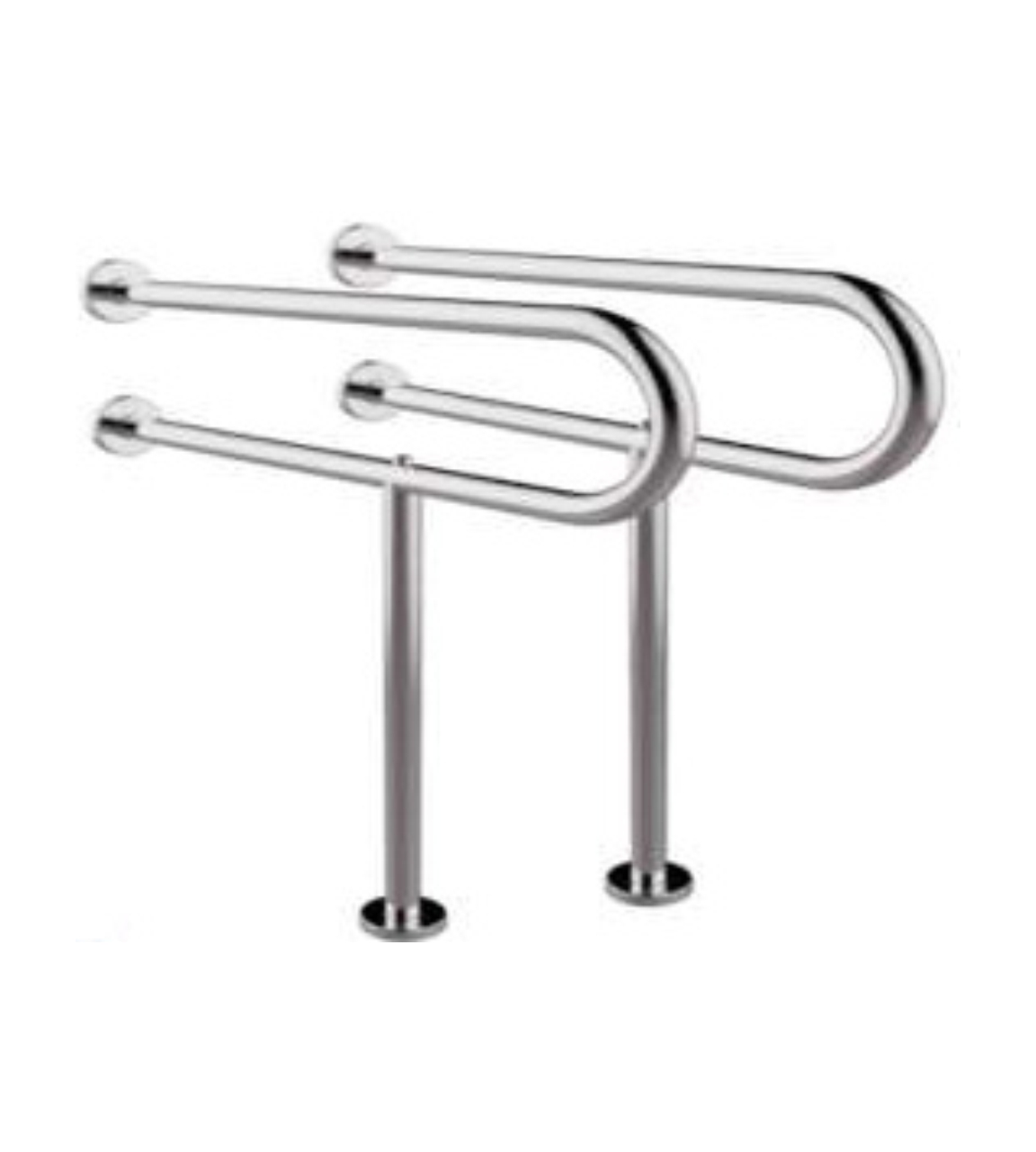 Straight handicap grab bar 800mm, durable and adjustable grab bar for bathrooms by Askon Hygiene