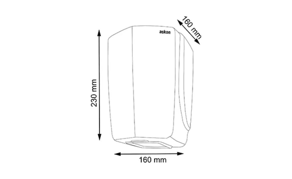 compact plastic hand dryers