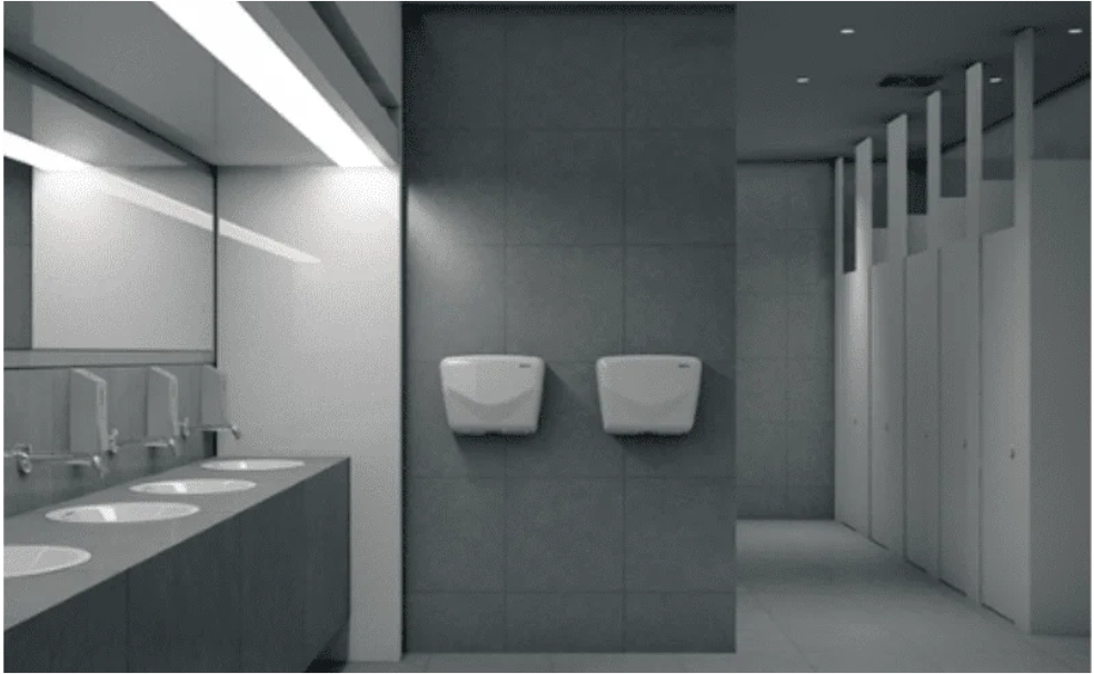 Close-up of Premium Twin Blower Hand Dryer by Askon