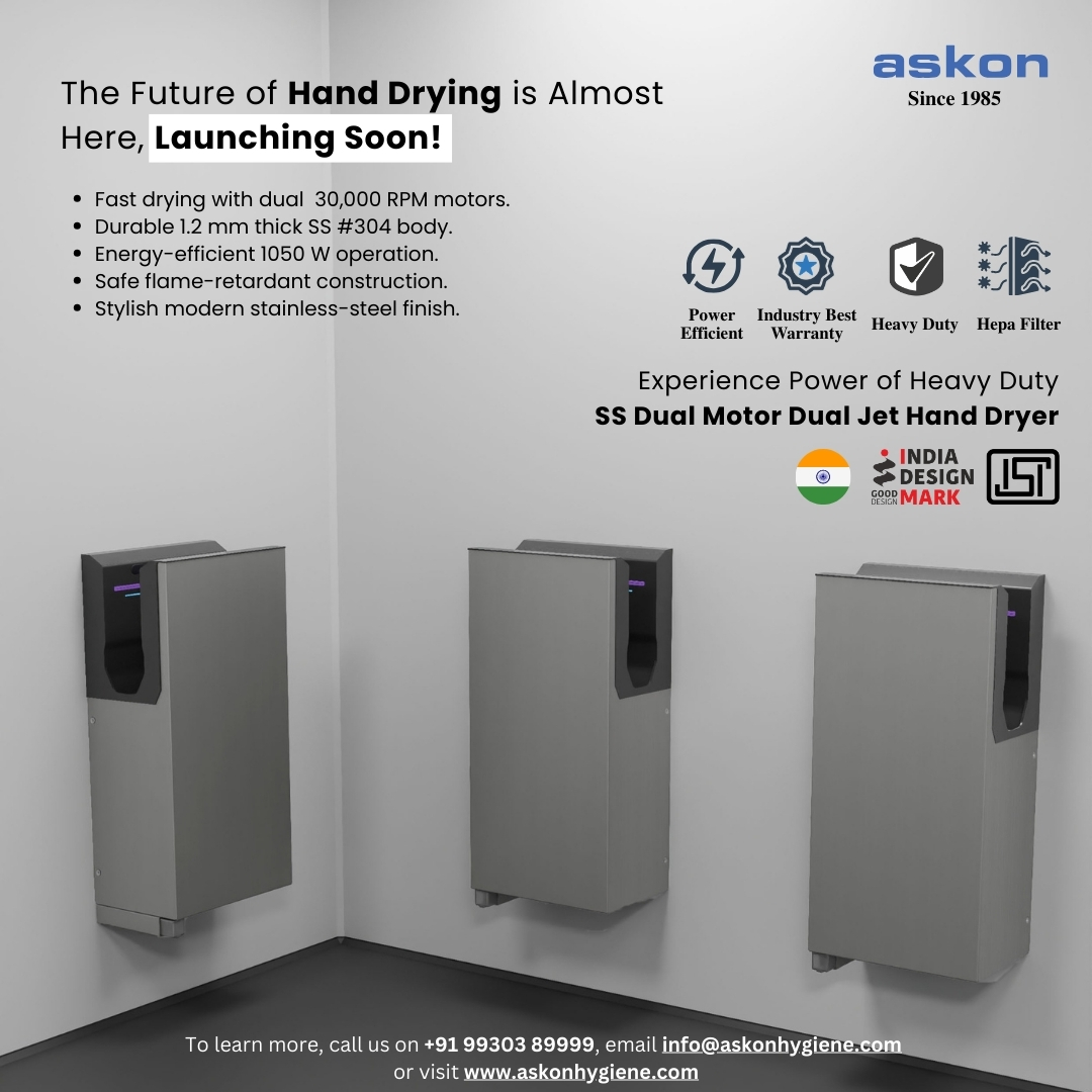 SS Dual Motor Dual Jet Hand Dryer