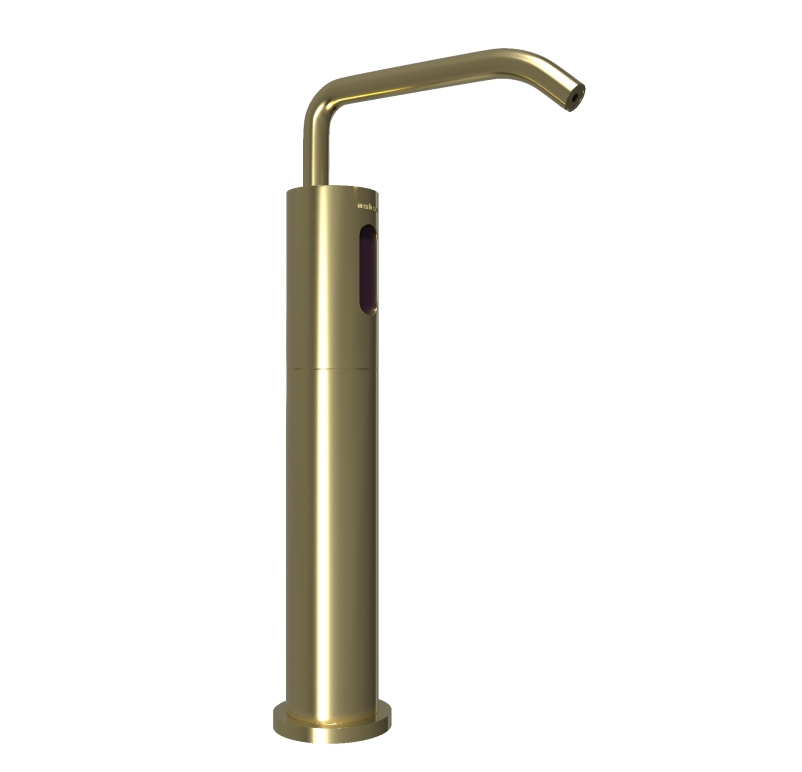 Luxury champaign gold counter mounted automatic soap dispenser