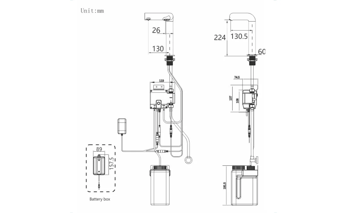 2 in 1 Sensor Tap and Soap Dispensers view 2