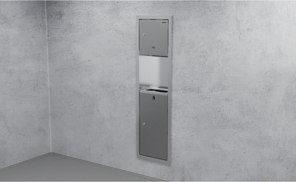 2 in 1 Stainless Steel Recessed Panel 
