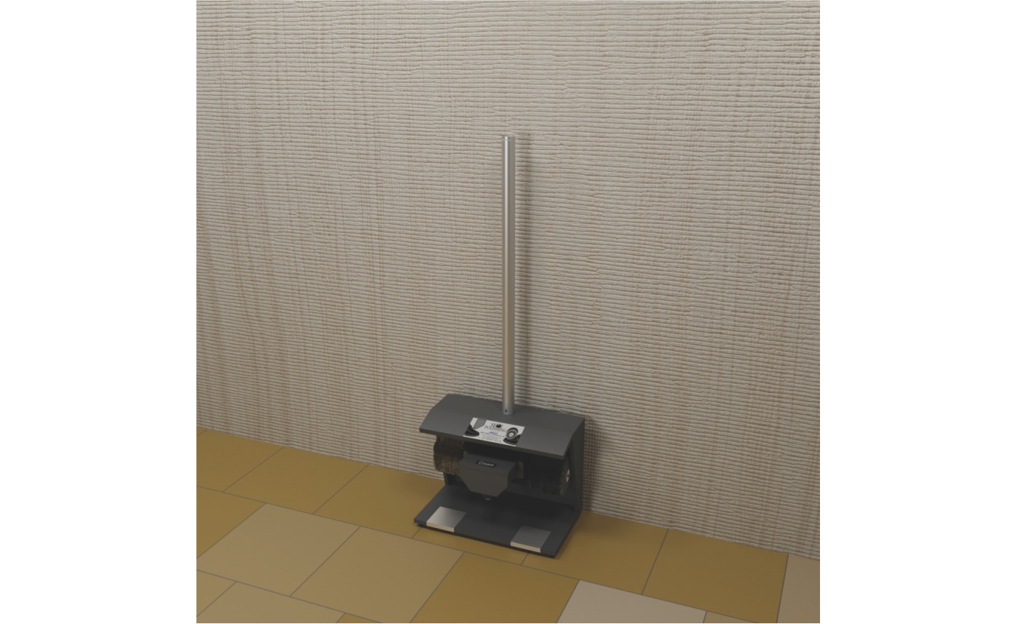 Shoe Polish Machine with Stainless Steel Support Bar view 2