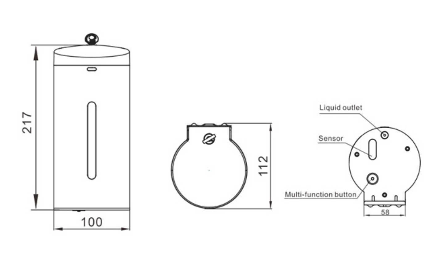 Automatic SS Soap Dispenser view 2
