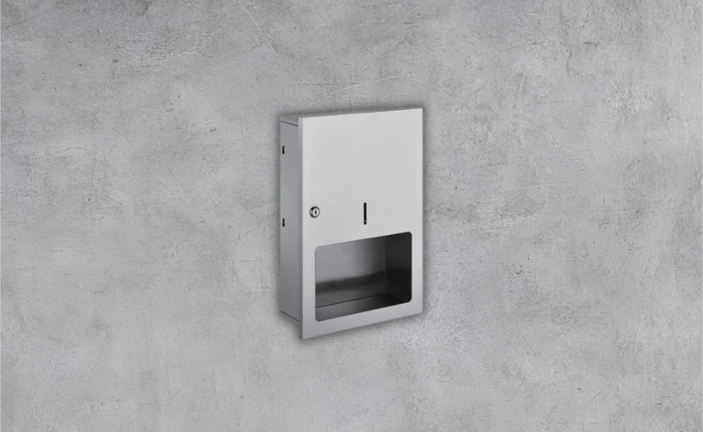     Concealed Stainless Steel Paper Towel Dispenser 