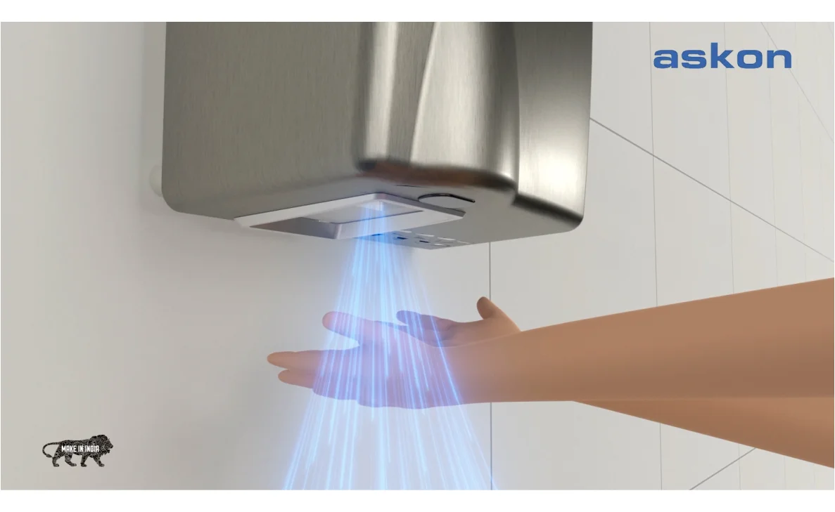 InstaJet Hand Dryer SS Brush Finish view 5