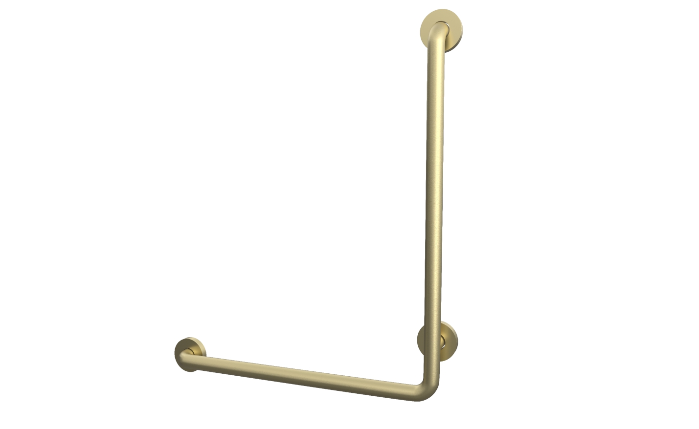 L Shape Handicap Grab Bar Towards Left in Champaign Gold