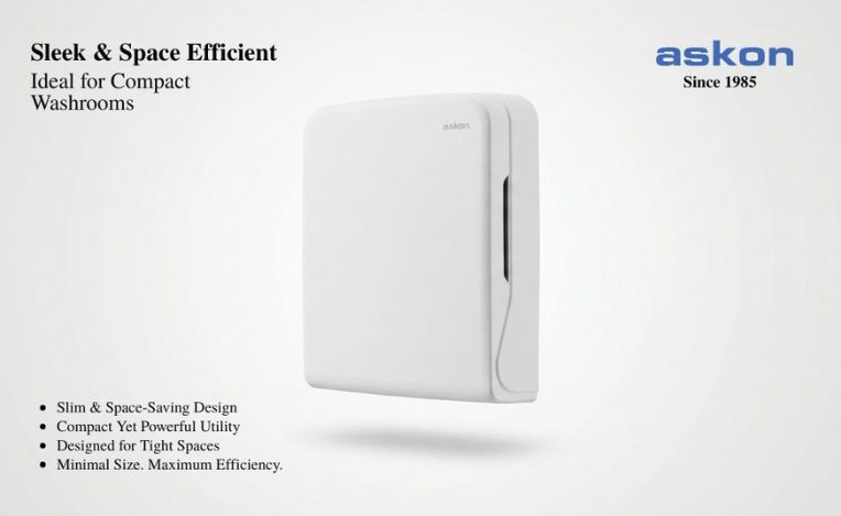 Paper Towel Dispenser in White ABS view 7