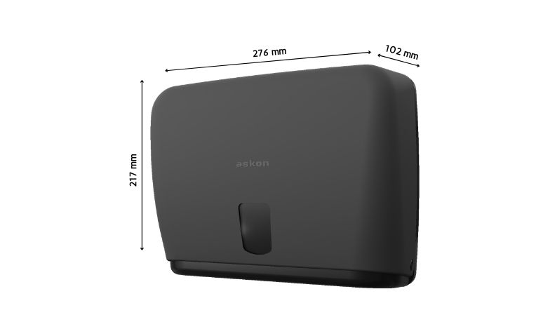 Paper Towel Dispensers in Black and Grey view 2