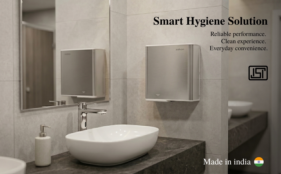 SlimJet Hand Dryer in White FR ABS view 9
