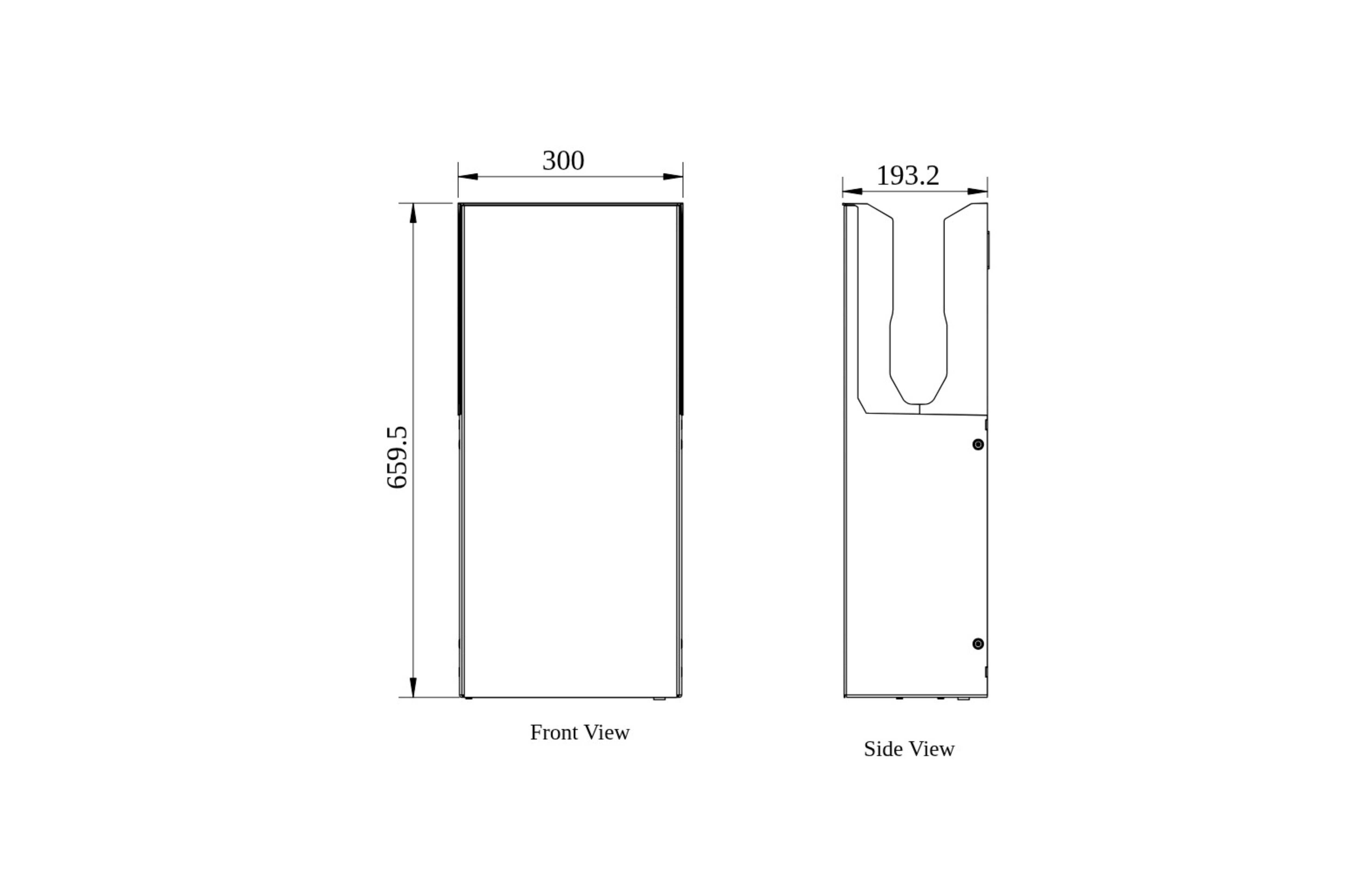 Stainless Steel Dual Jet Hand Dryer  view 4