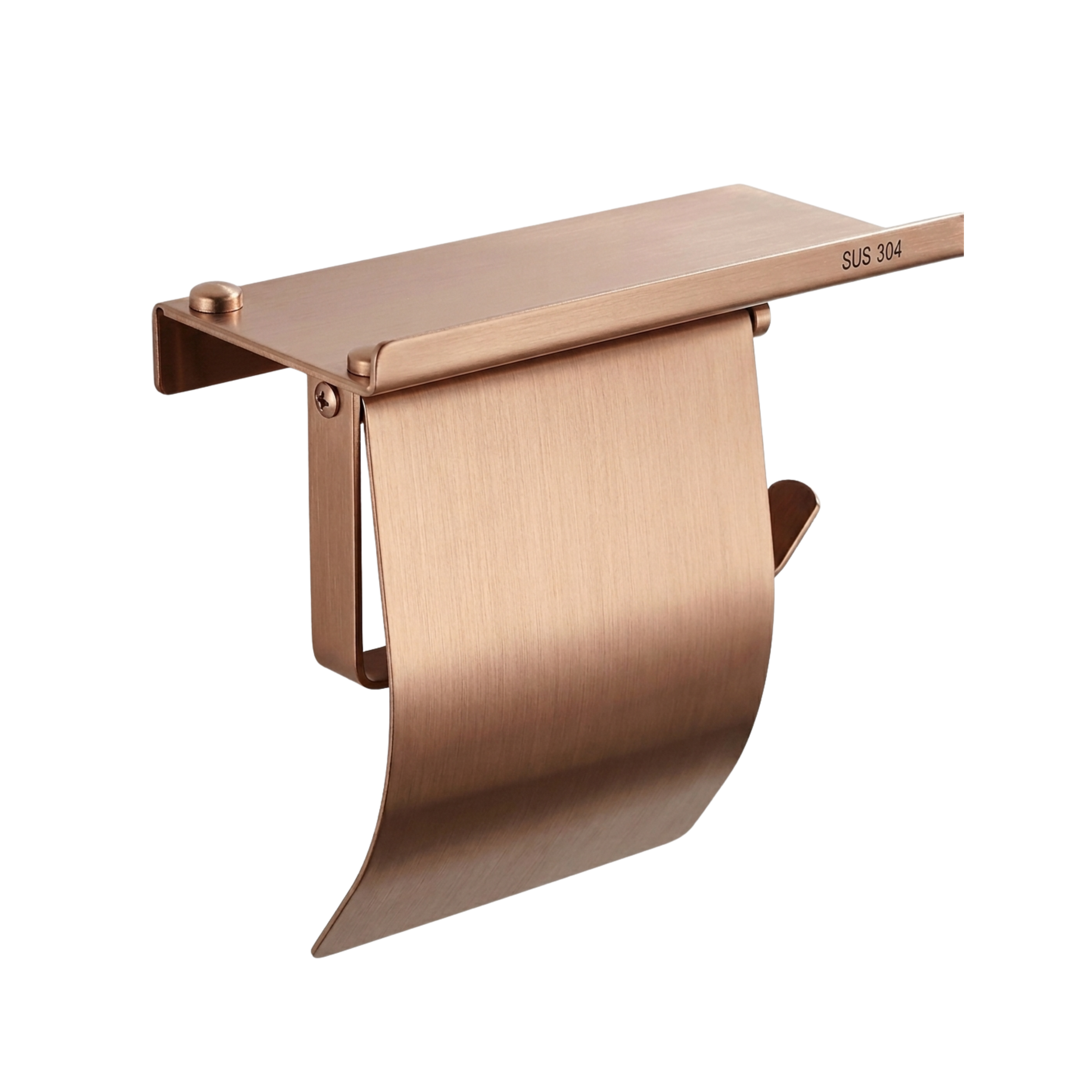 SS Tissue Roll Holder in Rosegold