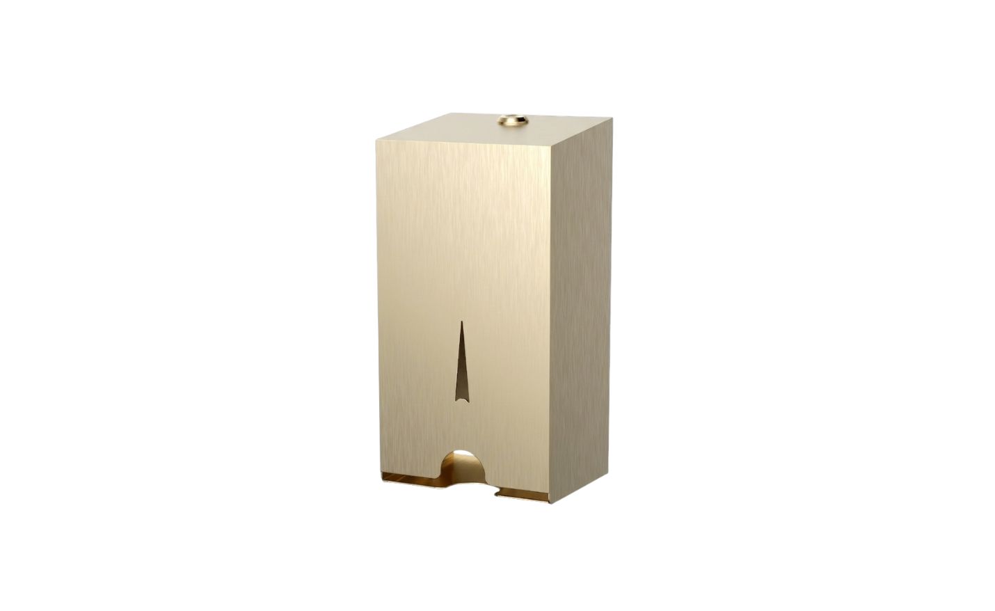 Stainless Steel Sanitary Napkin Dispenser in Champaign Gold