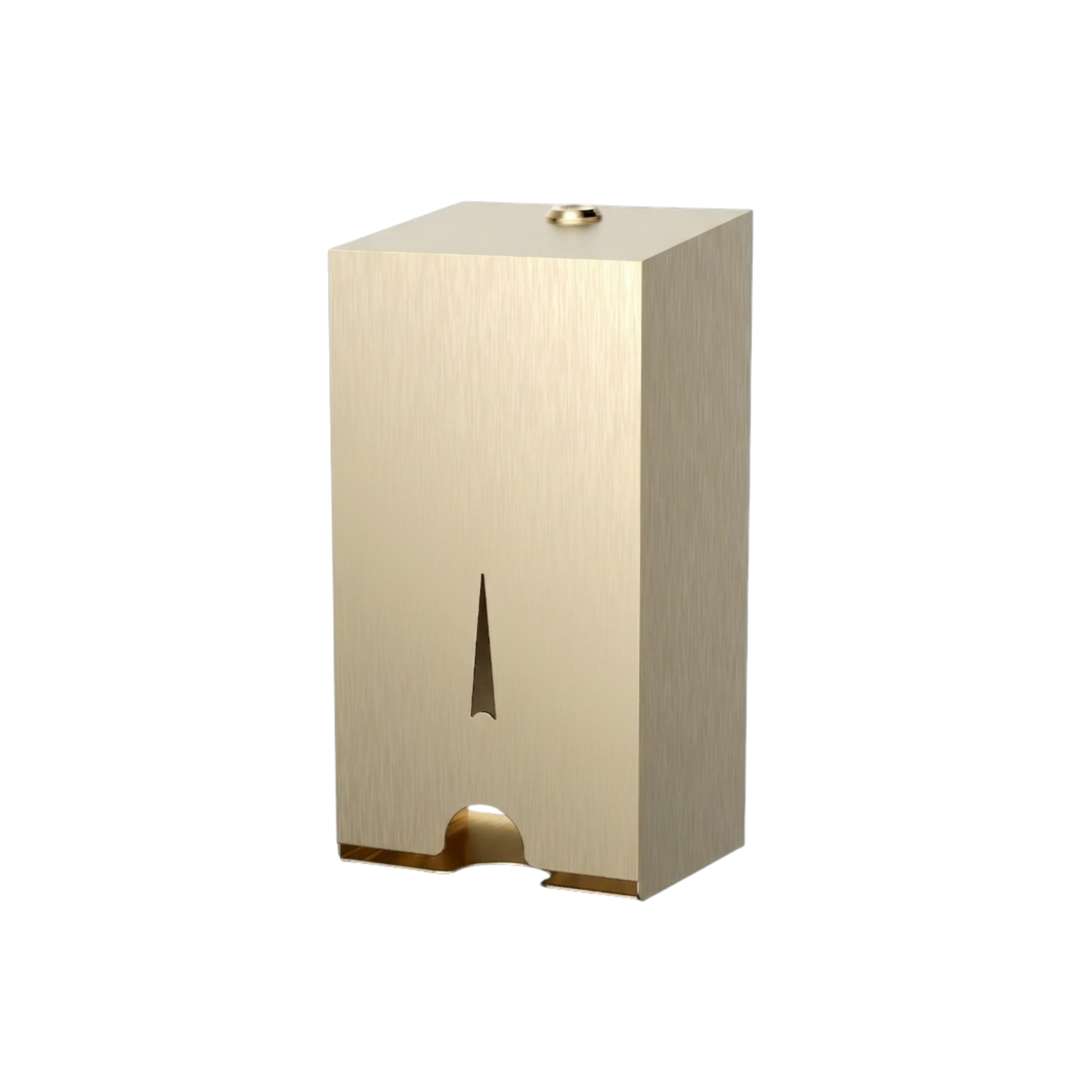 Stainless Steel Sanitary Napkin Dispenser in Champaign Gold