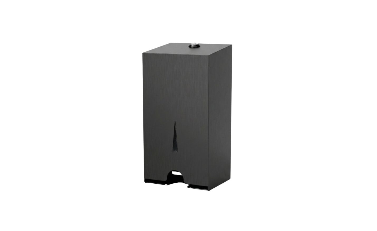 Stainless Steel Sanitary Napkin Dispenser in Black