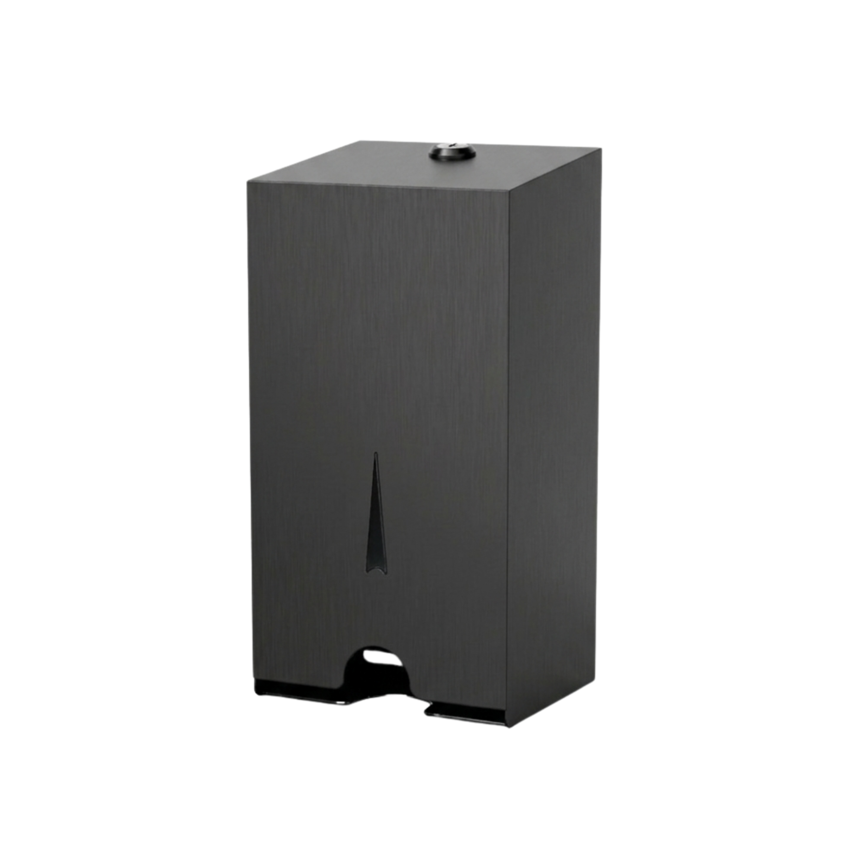 Stainless Steel Sanitary Napkin Dispenser in Black