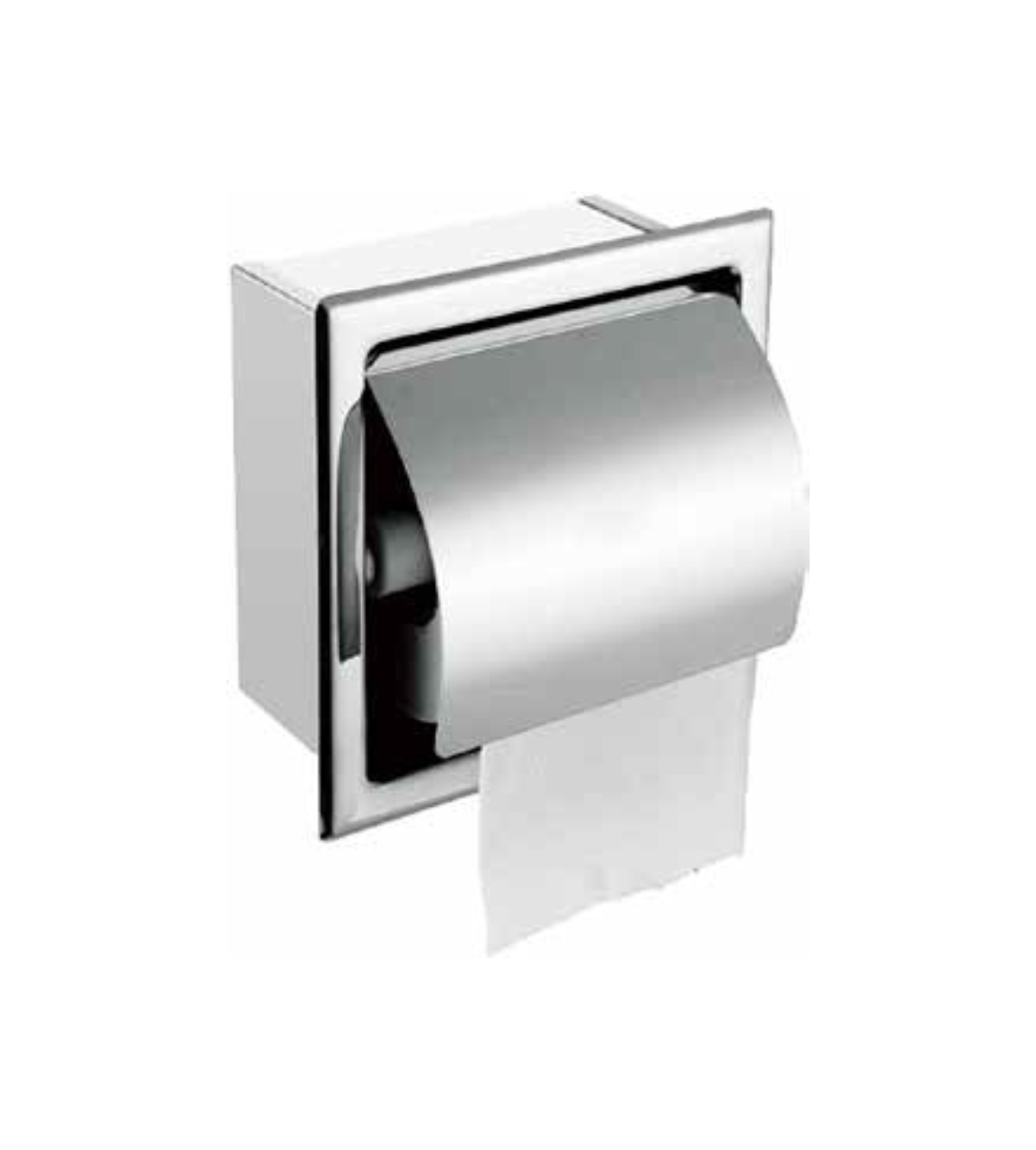     Stainless steel tissue roll holder (recessed) 